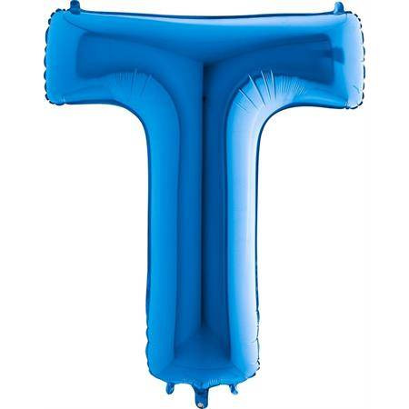 Nafukovací balónek písmeno T modré 102 cm - Grabo
