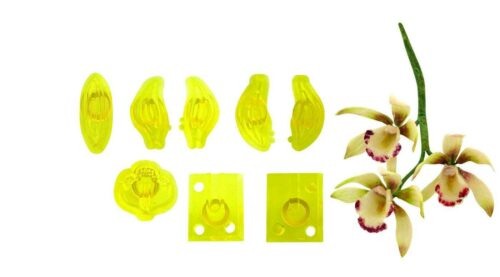 Vykrajovátka 8ks – malá orchidej Cymbidium - JEM