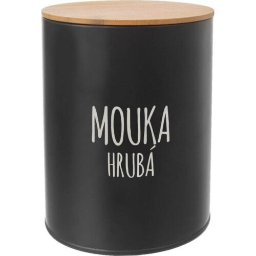 Dóza Mouka hrubá BLACK pr. 13 cm