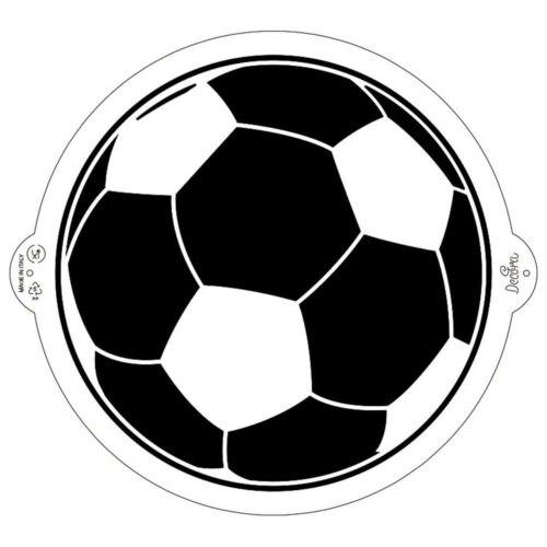 Stencil šablona na dort fotbalový míč 25cm - Decora