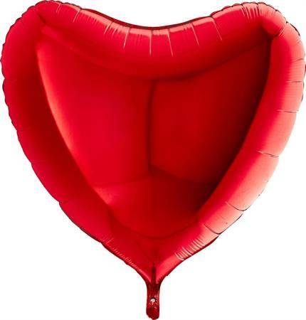 Nafukovací balónek červené srdce 91 cm - Grabo