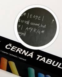 Černá nalepovací tabule 45x150cm - Nalepovací tabule