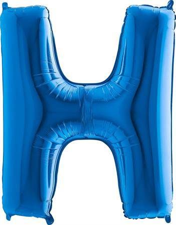 Nafukovací balónek písmeno H modré 102 cm - Grabo