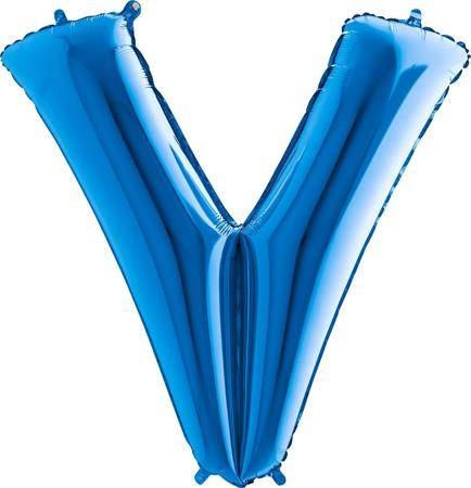 Nafukovací balónek písmeno V modré 102 cm - Grabo