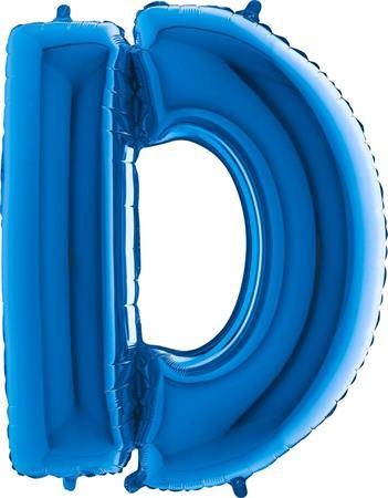Nafukovací balónek písmeno D modré 102 cm - Grabo