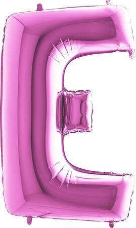 Nafukovací balónek písmeno E růžové 102 cm - Grabo
