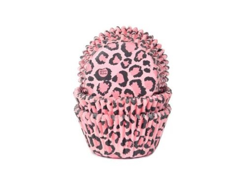 Košíčky na muffiny růžový leopard 50x33 mm - House of Marie