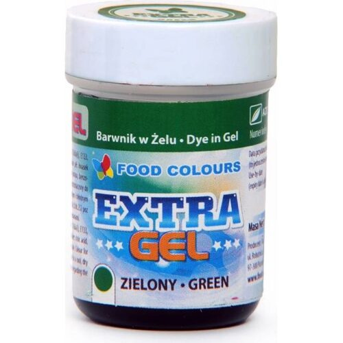 Gelová barva extra zelená 35g - Food Colours