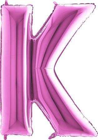 Nafukovací balónek písmeno K růžové 102 cm - Grabo