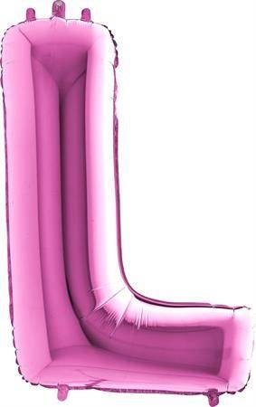 Nafukovací balónek písmeno L růžové 102 cm - Grabo