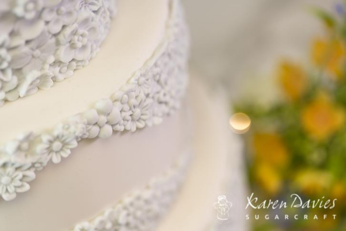 Silikonová forma girlanda květinová na dort - Karen Davies