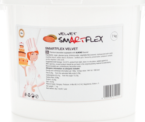 Smartflex Velvet Mandle 7 kg (Potahovací a modelovací hmota na dorty) - Smartflex