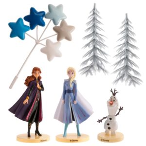 Figurka na Frozen sada Elsa, Anna a olaf stromy a hvězdy – Dekora