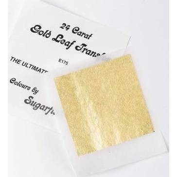 Sugarflair Transfer plát zlatý 24 karátů (8 x 8 cm) - Sugarflair