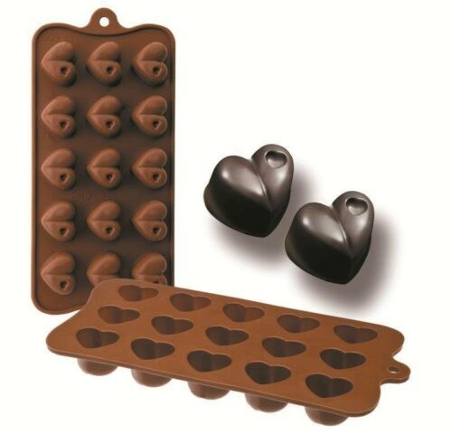 Formičky na čokoládu srdce 10