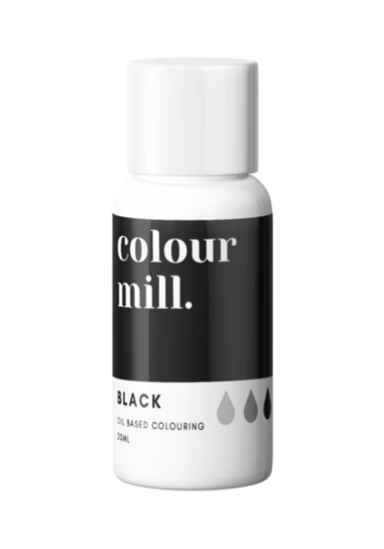 Olejová barva 20ml vysoce koncentrovaná černá - colour mill