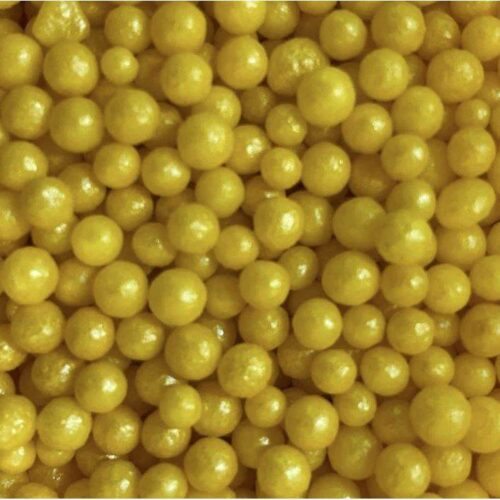 Cukrové zdobení žluté perličky 80g - Scrumptious