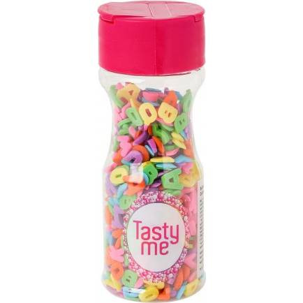Cukrové zdobení barevná ABCeda 45g - Tasty Me