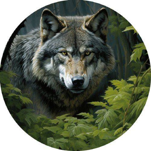 Jedlý papír vlk v lese 19