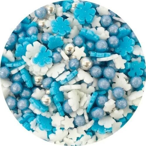 Cukrový mix modro-bílý (50 g) - dortis