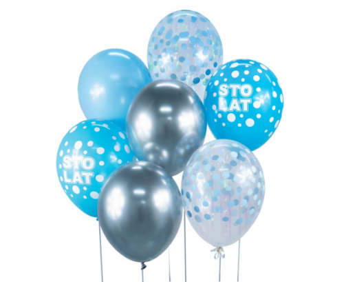 Sada balónků modré 7ks - Godan