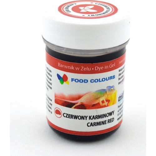 Gelová barva (Carmine Red) karmínově červená 35 g - Food Colours