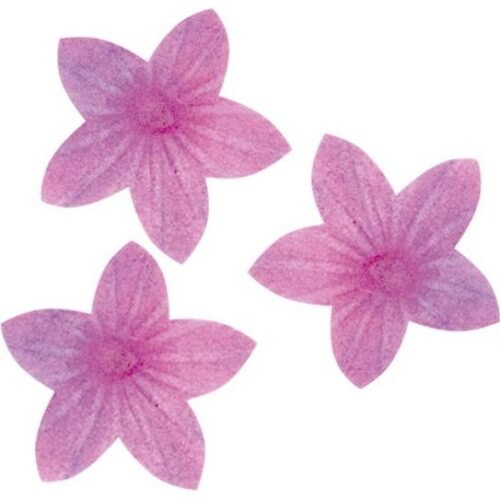 Květy z jedlého papíru 400ks 2cm fialové - Dekora