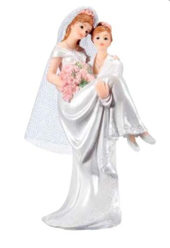 Svatební figurka na dort ona a ona - Florensuc