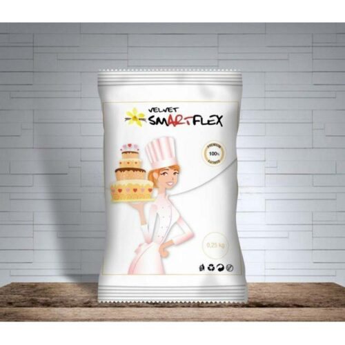 Smartflex Velvet Vanilka 250 g v sáčku (Potahovací a modelovací hmota na dorty) - Smartflex