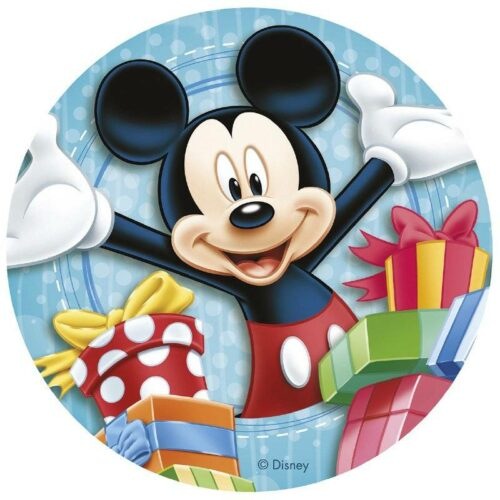 Fondánový list na dort Mickey a dárky - Dekora