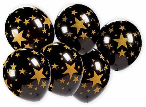 Balónků se zlatými hvězdami 7ks - Alvarak