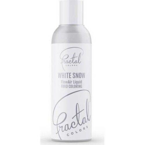 Dekorativní airbrush barva tekutá Fractal - White Snow (100 ml) - dortis