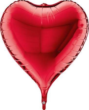 Nafukovací balónek červené srdce 3D 58cm - Grabo