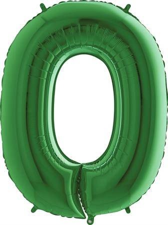 Nafukovací balónek číslo 0 zelený 102cm extra velký - Grabo