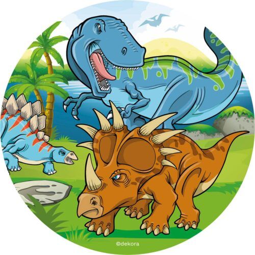 Jedlý papír 20cm dinosauři - Dekora