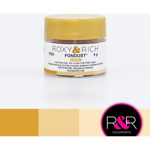 Prachová barva 4g zlatá - Roxy and Rich