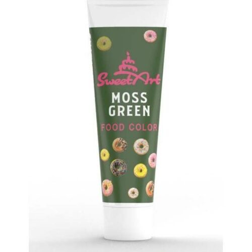 SweetArt gelová barva tuba Moss Green (30 g) - dortis