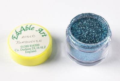 Třpyt dekorační disco Turquoise - Edable Art