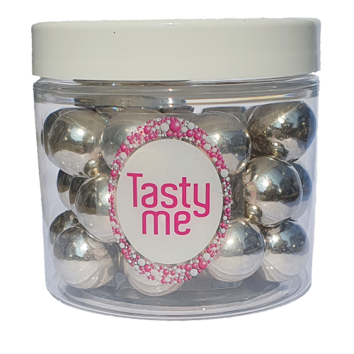 Stříbrné čokoládové perly 100g - Tasty Me