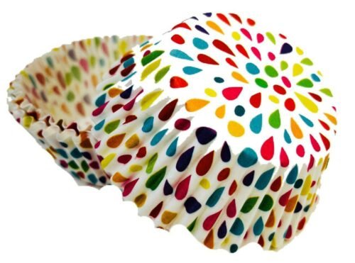 Košíčky na muffiny barevné kapky (50 ks) - Alvarak