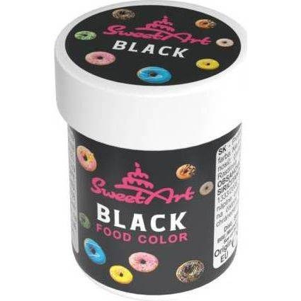 SweetArt gelová barva Black (30 g)