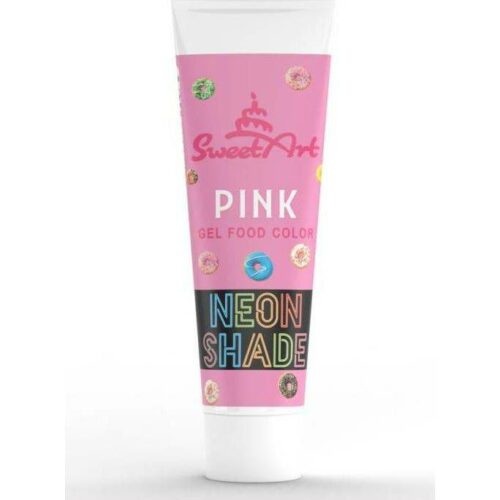 SweetArt gelová barva neonový efekt tuba Pink (30 g) - dortis