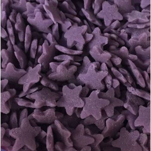 Cukrové zdobení fialové hvězdy 60g - Scrumptious