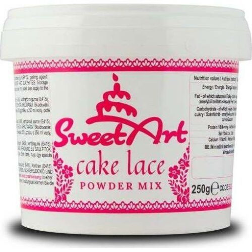 SweetArt hmota na jedlou krajku Cake Lace Powder (250 g) - dortis
