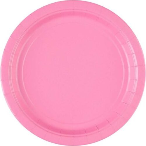Papírový talíř 8ks růžový  22