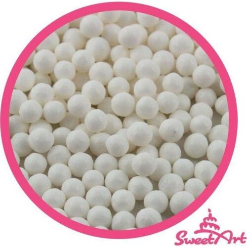 SweetArt cukrové perly bílé 5 mm (80 g) - dortis