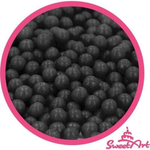 SweetArt cukrové perly černé 5 mm (80 g) - dortis