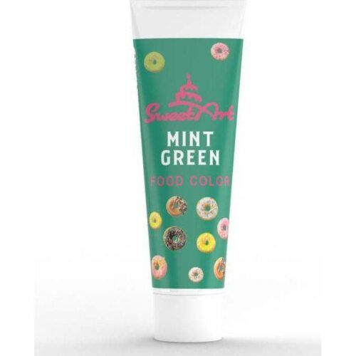 SweetArt gelová barva tuba Mint Green (30 g) - dortis