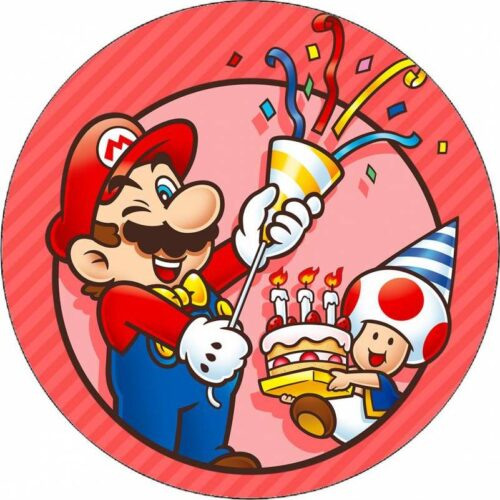 Jedlý papír Super Mario oslava 19