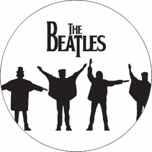 Jedlý papír The Beatles siluety 19